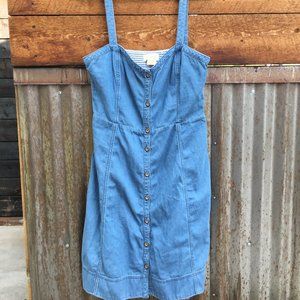 Pilcro and the LetterPress Anthropologie chambray dress 10